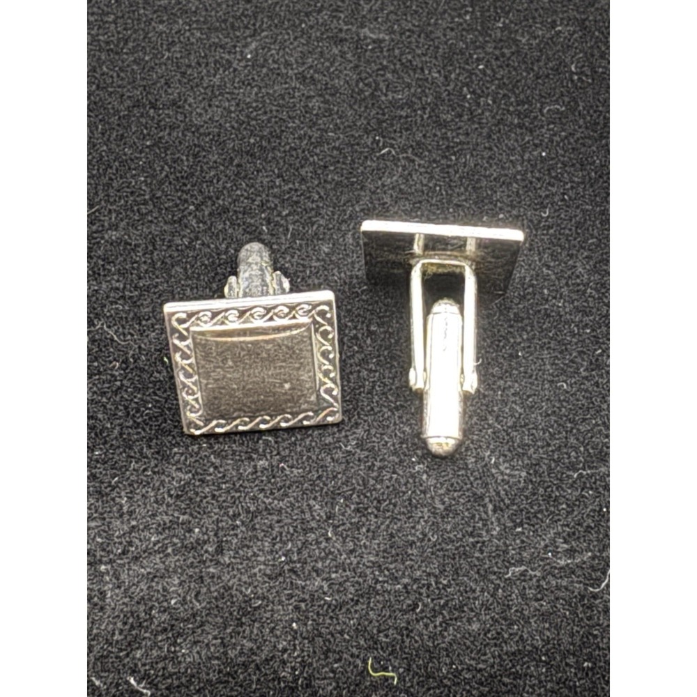 Vintage Anson Silver‎ Tone Cuff Links